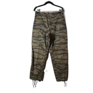 Military Tiger Stripe Camo Cargo Pants Small Regular USGI Combat Fatigue